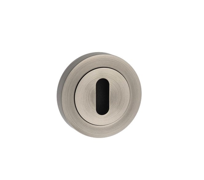 Old English Keyhole Escutcheons (Pair) - Matt Gun Metal