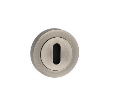 Old English Keyhole Escutcheons (Pair) - Matt Gun Metal