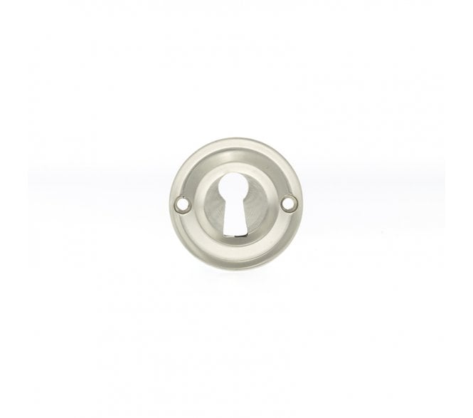 Old English Keyhole Escutcheons (Pair) - Satin Nickel