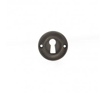 Old English Keyhole Escutcheons (Pair) - Urban Bronze