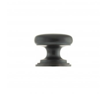 Old English Lincoln Solid Brass Victorian Cabinet Knob - Antique Copper