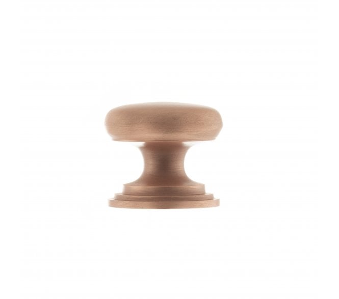 Old English Lincoln Solid Brass Victorian Cabinet Knob - Urban Satin Copper