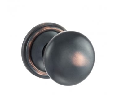 Old English OE58 Mushroom Solid Brass Door Knobs - Antique Copper
