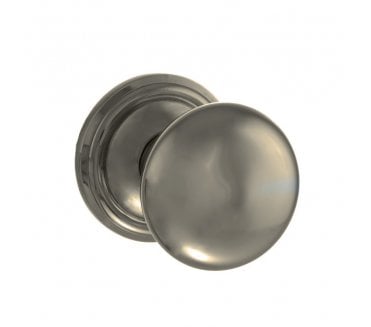 Old English OE58 Mushroom Solid Brass Door Knobs - Matt Gun Metal
