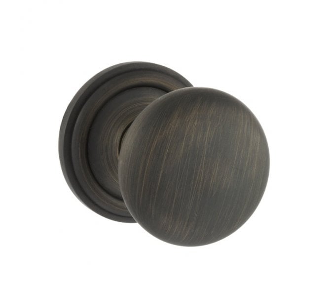 Old English OE58 Mushroom Solid Brass Door Knobs - Urban Bronze