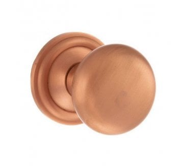 Old English OE58 Mushroom Solid Brass Door Knobs - Urban Satin Copper