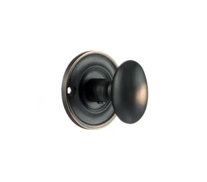 Old English Oval WC Turn & Release - Antique Copper