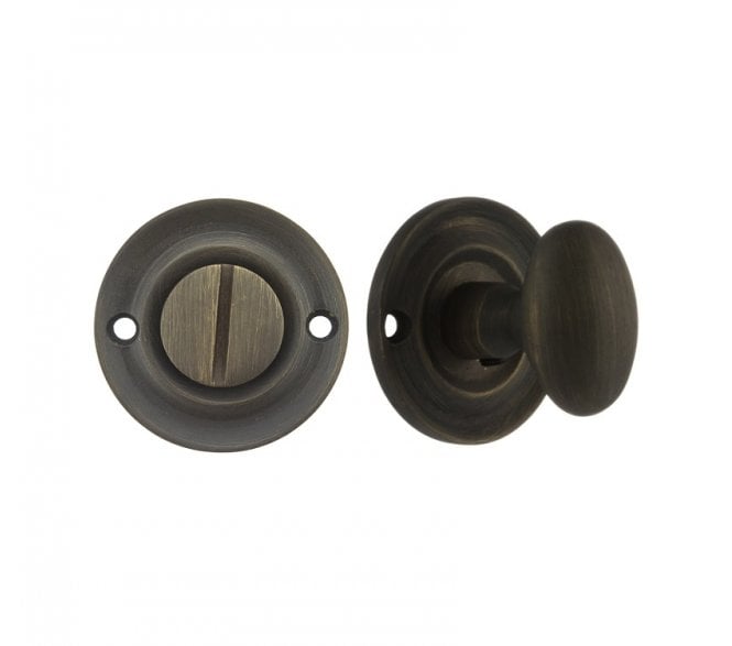 Old English Oval WC Turn & Release - Urban Bronze