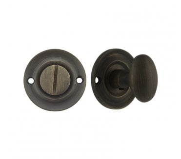 Old English Oval WC Turn & Release - Urban Bronze