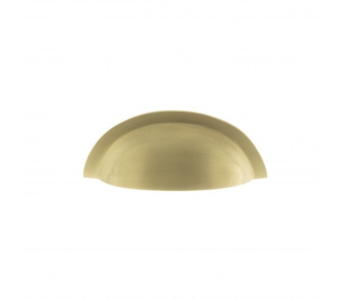 Old English Winchester Solid Brass Cup Pull - Satin Brass