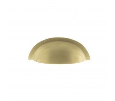 Old English Winchester Solid Brass Cup Pull - Satin Brass