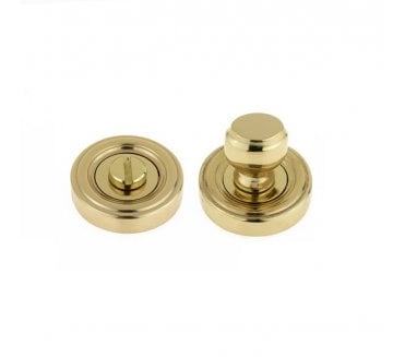 Parisian Art Deco Bathroom Turn & Release - Polished Brass