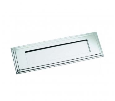 Prima BC10 Art Deco Letter Plate 280x90mm - Polished Chrome