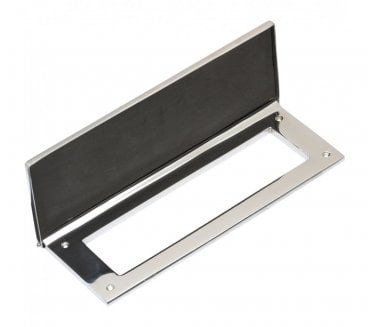 Prima BC2012 Luxury Letter Plate Tidy & Draught Excluders - Polished Chrome