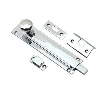 Prima BC2017 Straight Locking Door Bolt - Polished Chrome