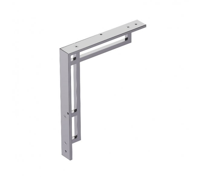 Prima BC2043 Art Deco Shelf Brackets - Polished Chrome