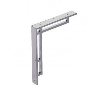 Prima BC2043 Art Deco Shelf Brackets - Polished Chrome