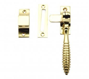 Prima Beehive Casement Window Fastener - Polished Brass