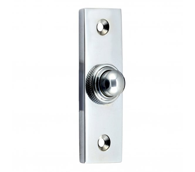 Prima Bell Push - 71mm x 22mm - Polished Chrome