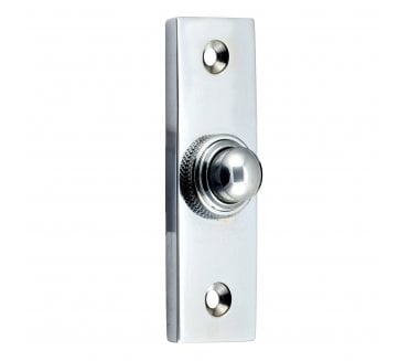 Prima Bell Push - 71mm x 22mm - Polished Chrome