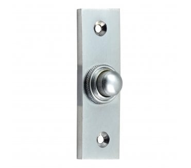 Prima Bell Push - 71mm x 22mm - Satin Chrome