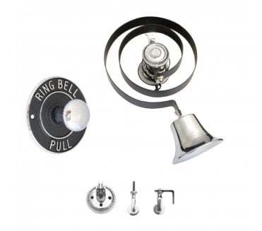 Prima BH1007 Butlers Bell with Round Embossed Pull - Polished Chrome