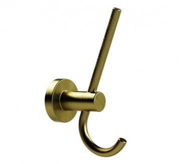Prima Bond Double Robe Hook - Satin Brass