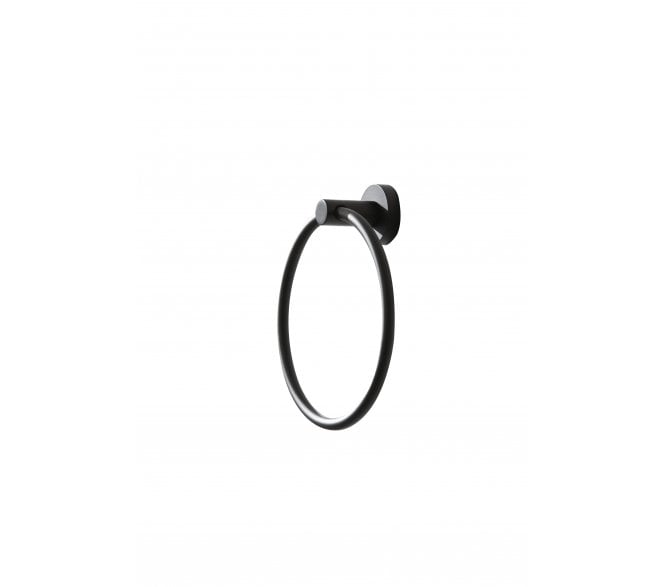 Prima Bond Towel Ring - Matt Black