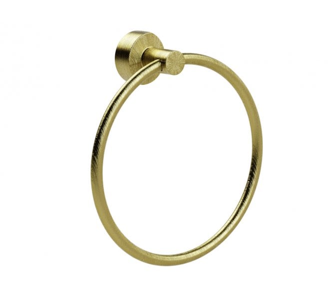 Prima Bond Towel Ring - Satin Brass