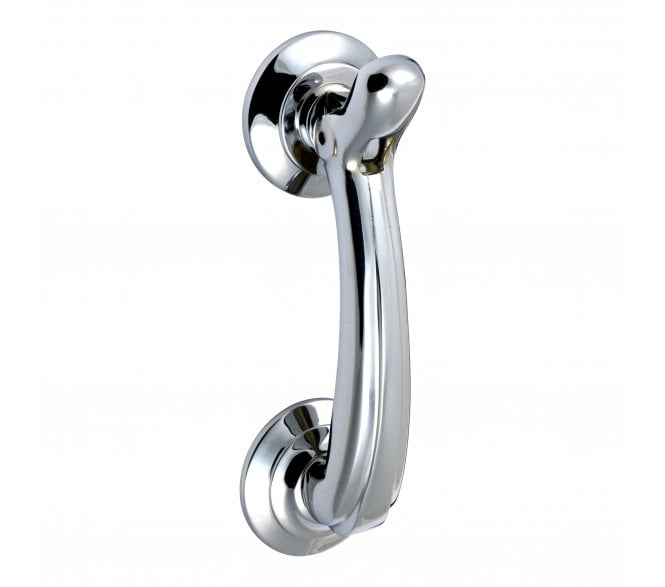 Prima Bow Door Knocker - 135mm x 42mm - Polished Chrome