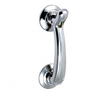 Prima Bow Door Knocker - 135mm x 42mm - Polished Chrome