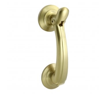 Prima Bow Door Knocker - 135mm x 42mm - Satin Brass