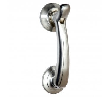 Prima Bow Door Knocker - 135mm x 42mm - Satin Chrome