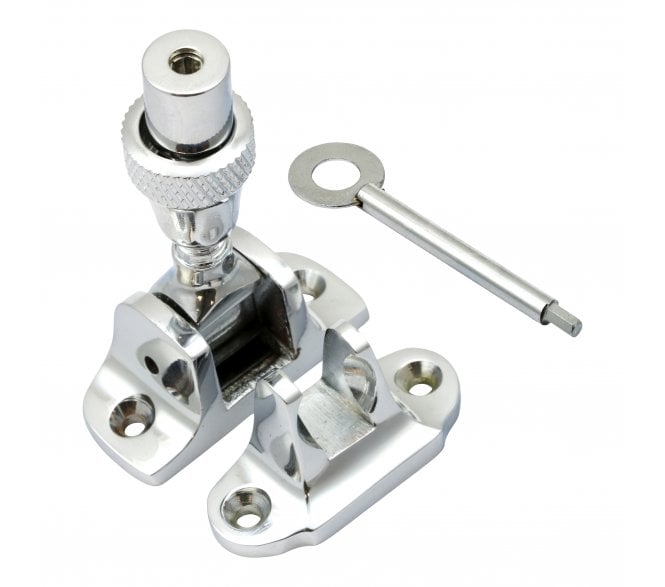 Prima Brighton Sash Window Fastener (Lockable) - Polished Chrome