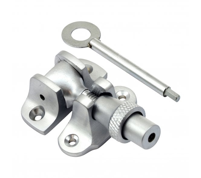 Prima Brighton Sash Window Fastener (Lockable) - Satin Chrome