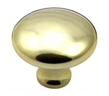 Prima Bun Cabinet Knob - Polished Brass