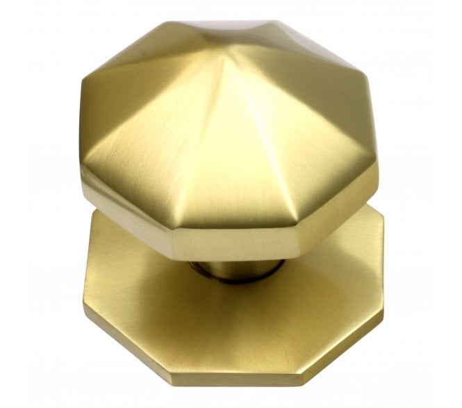 Prima Carousel Centre Door Knob - Satin Brass