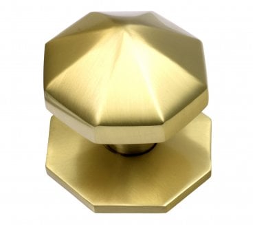 Prima Carousel Centre Door Knob - Satin Brass