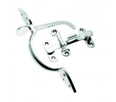 Prima Cast Brass Suffolk Thumb Latch Set - Polished Chrome