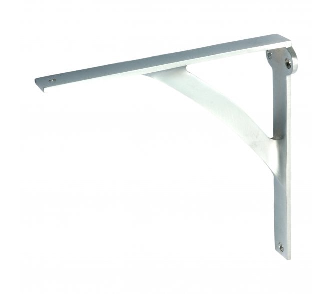 Prima Cast Designer Shelf Bracket (For Wood) 105x99mm - Satin Chrome