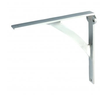 Prima Cast Designer Shelf Bracket (For Wood) 105x99mm - Satin Chrome