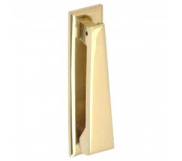 Prima Contemporary Knocker - 165mm x 40mm - Polished Brass