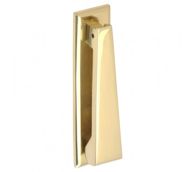 Prima Contemporary Knocker - 165mm x 40mm - Unlacquered Brass