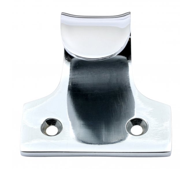 Prima Curled Sash Window Lift - Polished Chrome
