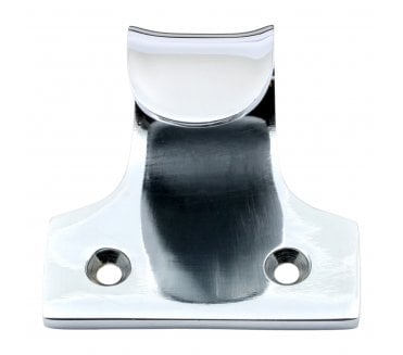 Prima Curled Sash Window Lift - Polished Chrome