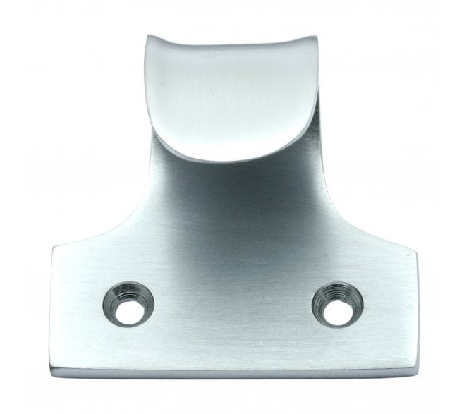 Prima Curled Sash Window Lift - Satin Chrome