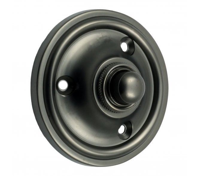 Prima DB39 Victorian Circular 60mm Bell Push - Dark Bronze