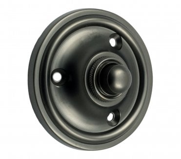 Prima DB39 Victorian Circular 60mm Bell Push - Dark Bronze