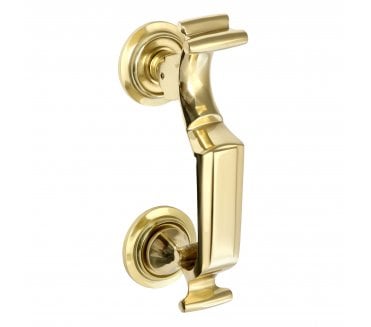 Prima Doctor Knocker - 190mm x 55mm - Polished Brass