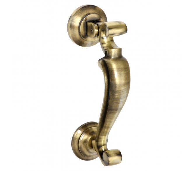 Prima Doctors Door Knocker - 190mm x 49mm - Antique Brass